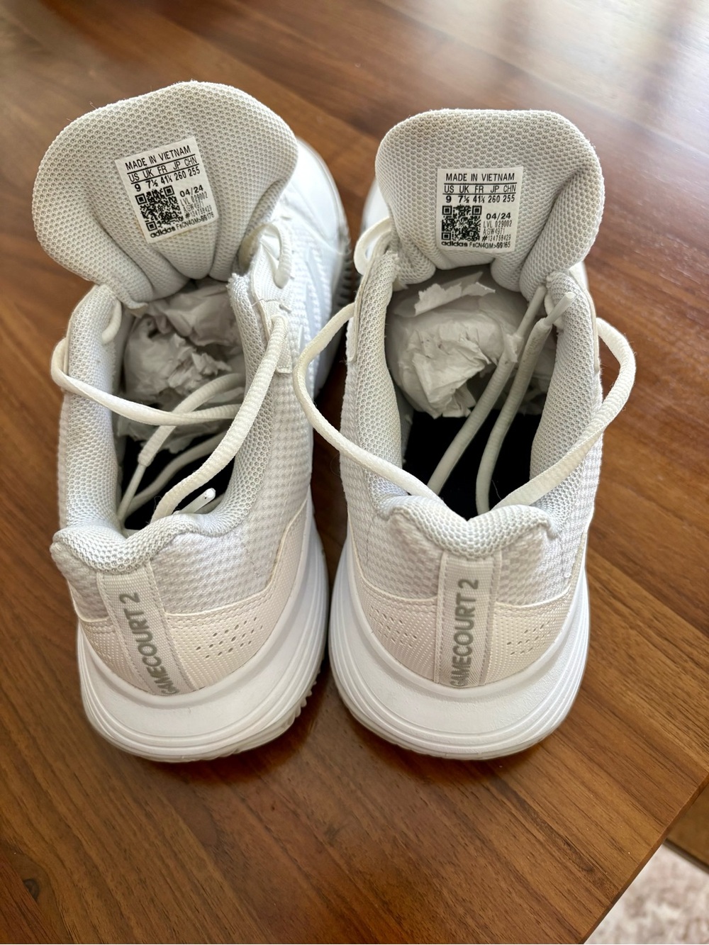 White Athletic Pickle Ball Shoes Womens Gamecourt 2 WSneaker - Picture 6 of 7